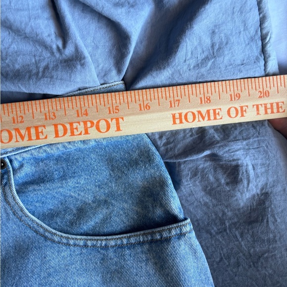 Eddie Bauer Jeans Size 14 100% Cotton Light Blue Shorts Comfy Causal NWOT - Picture 7 of 12
